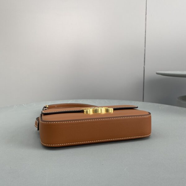 1:1 Replica Celine Triomphe Shoulder Bag Brown For Women 8in/20cm 194143BFN.04LU