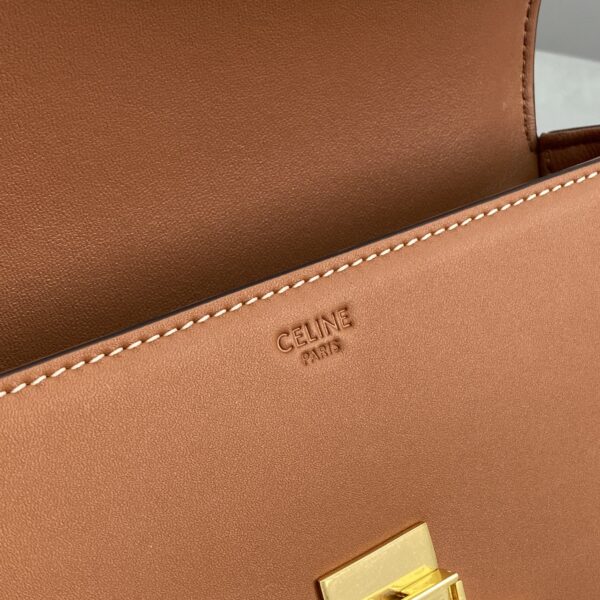 1:1 Replica Celine Triomphe Shoulder Bag Brown For Women 8in/20cm 194143BFN.04LU