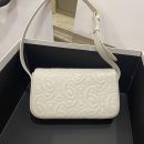 1:1 Replica Celine Triomphe Shoulder Bag In Quilted Triomphe Lambskin White For Women 8in/20cm 194143EF4.01BC