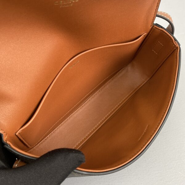 1:1 Replica Celine Triomphe Shoulder Bag In Triomphe Canvas  Red For Women 8in/20cm 194142CUZ.27ED