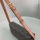 1:1 Replica Celine Triomphe Shoulder Bag In Triomphe Canvas Tan For Women 8in/20cm 194142CUZ.04LU