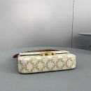 1:1 Replica Celine Triomphe Shoulder Bag In Triomphe Canvas White For Women 8in/20cm 194142CUZ.01BC