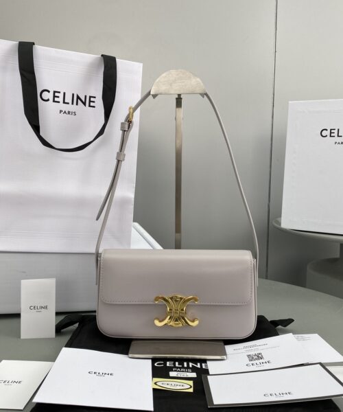 1:1 Replica Celine Triomphe Shoulder Bag Peony For Women 8in/20cm 194143BF4.24NY