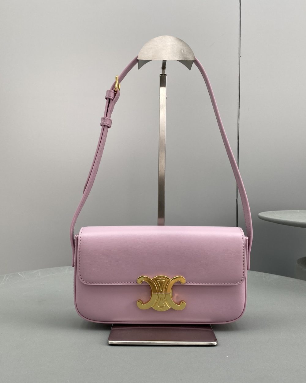 1:1 Replica Celine Triomphe Shoulder Bag Pink For Women 8in/20cm