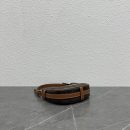 1:1 Replica Celine Triope Heart Embroidered Mini Abba - Triope Canvas Brown For Women 6.4in/16cm 10I602EB1.04LU