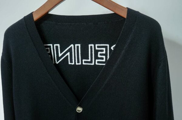 Celine V-Neck Cardigan Sweater Black For Men