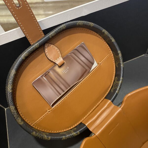 1:1 Replica Celine Vanity Case In Triomphe Canvas Tan For Women 6in/15cm 4M0932DP4.04LU