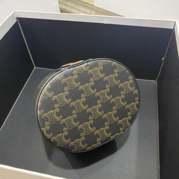 1:1 Replica Celine Vanity Case In Triomphe Canvas Tan For Women 6in/15cm 4M0932DP4.04LU