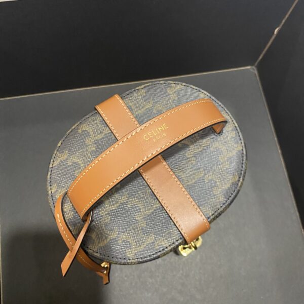 1:1 Replica Celine Vanity Case In Triomphe Canvas Tan For Women 6in/15cm 4M0932DP4.04LU