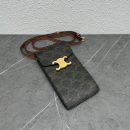 1:1 Replica Celine Vertical Mobile Pouch Triomphe Tan For Women 6in/19cm 10j092dqb.04LU