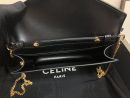 1:1 Replica Celine Wallet On Chain Triomphe Black For Women 7in/19cm  10J733DPV.38NO
