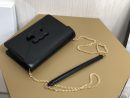 1:1 Replica Celine Wallet On Chain Triomphe Black For Women 7in/19cm  10J733DPV.38NO