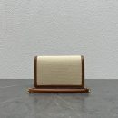 1:1 Replica Celine Wallet On Chain Triomphe In Textile Natural / Tan For Women 7in/19cm 10J972DB2.02NT