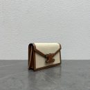 1:1 Replica Celine Wallet On Chain Triomphe In Textile Natural / Tan For Women 7in/19cm 10J972DB2.02NT