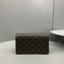 1:1 Replica Celine Wallet On Strap In Triomphe Canvas Brown For Women 8in/20cm 10D852CG9.04LU