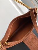 1:1 Replica Celine Wiltern Clutch Triomphe Soft Black/Brown For Women 31.5cm / 12in 113673FFJ.19BR