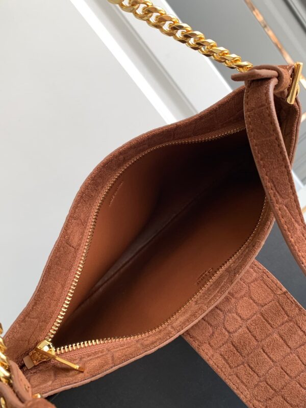 1:1 Replica Celine Wiltern Clutch Triomphe Soft Black/Brown For Women 31.5cm / 12in 113673FFJ.19BR