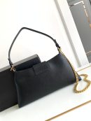 1:1 Replica Celine Wiltern Clutch Triomphe Soft Black/Brown For Women 31.5cm / 12in 113673FFJ.19BR