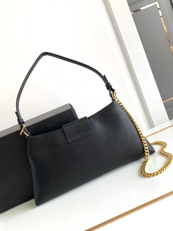 1:1 Replica Celine Wiltern Clutch Triomphe Soft Black/Brown For Women 31.5cm / 12in 113673FFJ.19BR