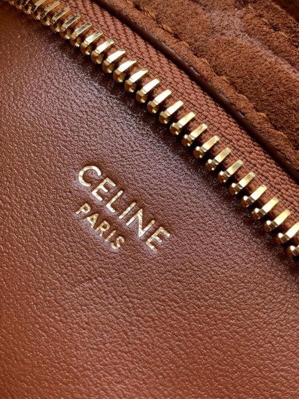 1:1 Replica Celine Wiltern Clutch Triomphe Soft Black/Brown For Women 31.5cm / 12in 113673FFJ.19BR