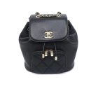 [REP 1:1] Chain Backpack Black/White/Grey For Women 7.9in / 20cm AS3530