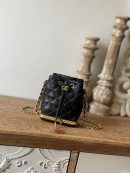 [REP 1:1] Chain Bucket Black/White For Women 5.5 in / 14 cm