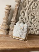 [REP 1:1] Chain Bucket Black/White For Women 5.5 in / 14 cm