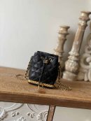 [REP 1:1] Chain Bucket Black/White For Women 5.5 in / 14 cm