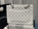 [REP 1:1] Chain Tote Shoulder Bag Black/White For Women 13in / 33cm A50995
