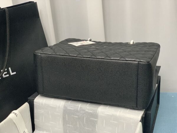 [REP 1:1] Chain Tote Shoulder Bag Black/White For Women 13in / 33cm A50995