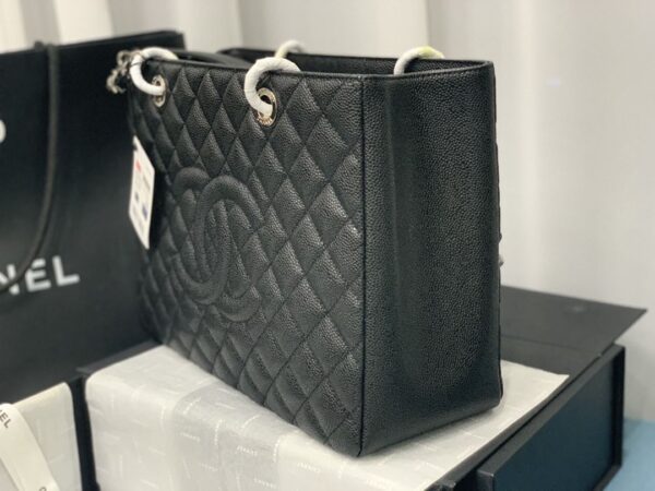 [REP 1:1] Chain Tote Shoulder Bag Black/White For Women 13in / 33cm A50995