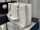 [REP 1:1] Chain Tote Shoulder Bag Black/White For Women 13in / 33cm A50995