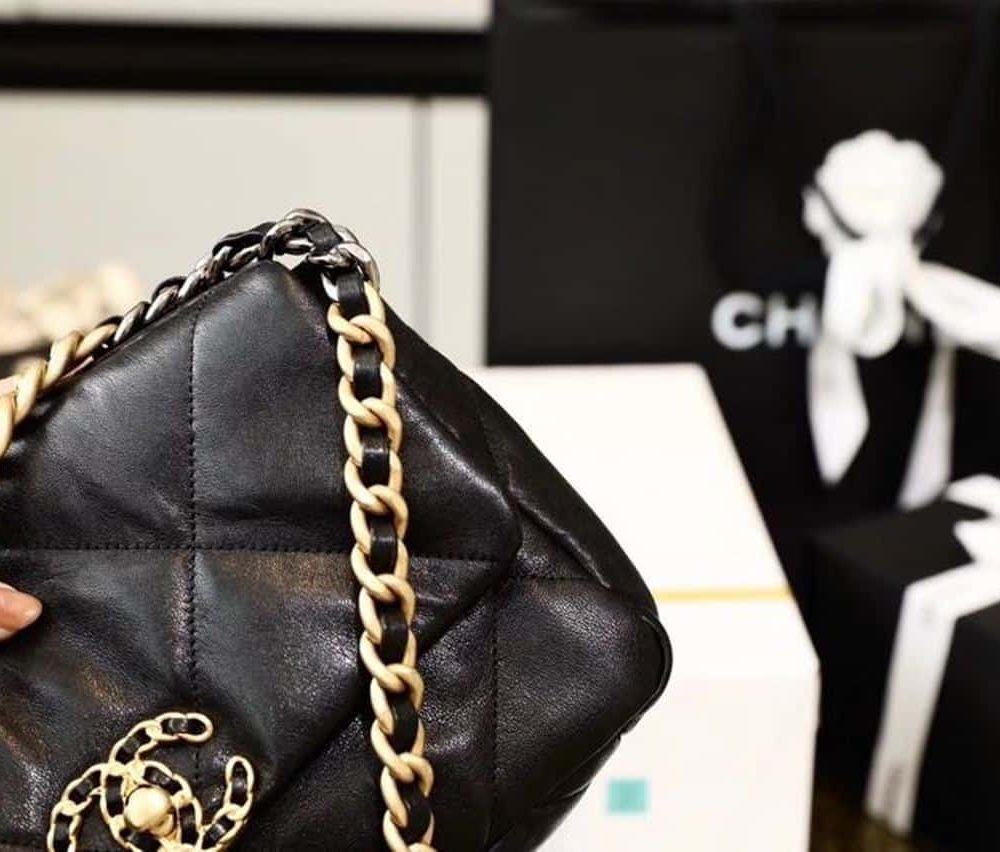 [REP 1:1] Chanel 19 Handbag 26cm Black For Women AS1160 B04852 94305