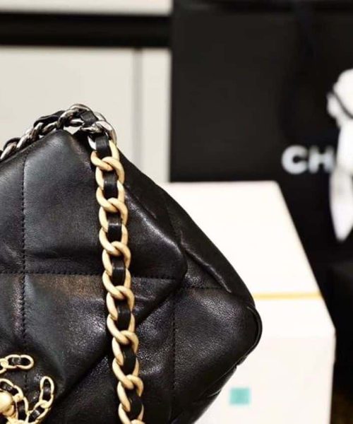 [REP 1:1] Chanel 19 Handbag 26cm Black For Women AS1160 B04852 94305
