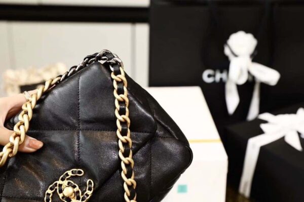 [REP 1:1] Chanel 19 Handbag 26cm Black For Women AS1160 B04852 94305