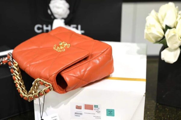 [REP 1:1] Chanel 19 Handbag 26cm Orange For Women AS1160