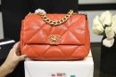 [REP 1:1] Chanel 19 Handbag 26cm Orange For Women AS1160