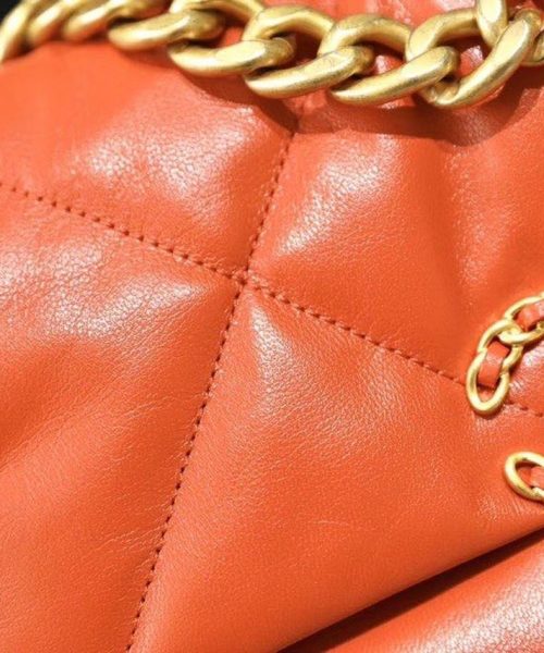 [REP 1:1] Chanel 19 Handbag 26cm Orange For Women AS1160