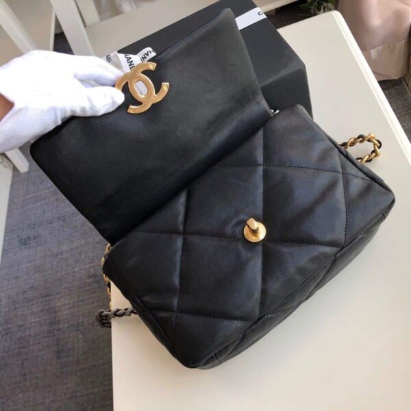 [REP 1:1] Chanel 19 HandBag Black For Women 10.1in/26cm AS1160