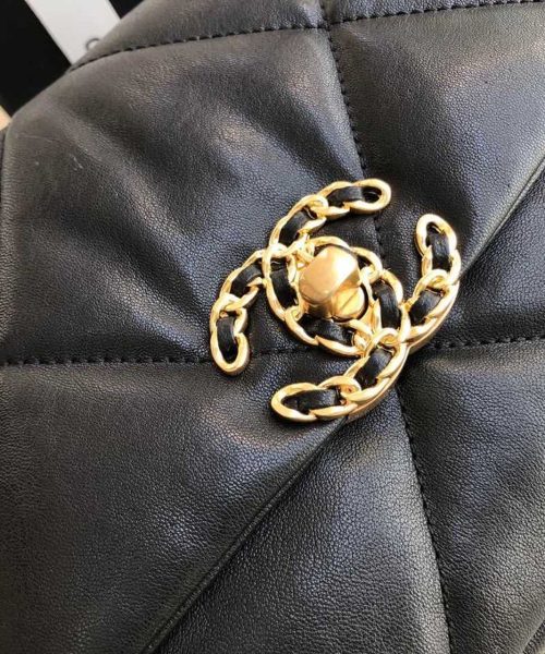 [REP 1:1] Chanel 19 HandBag Black For Women 10.1in/26cm AS1160