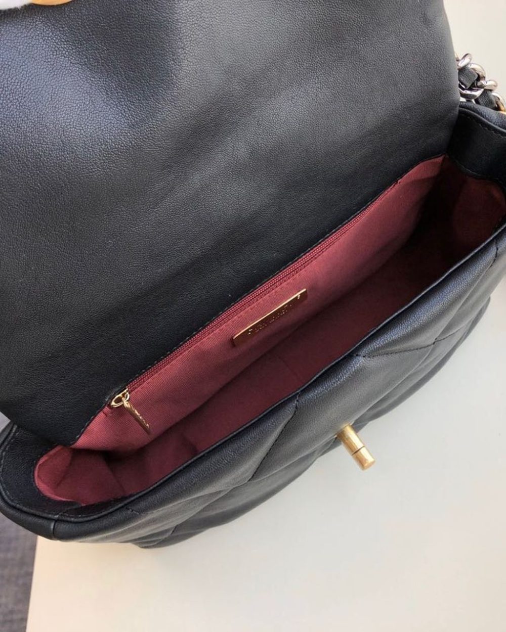 [REP 1:1] Chanel 19 HandBag Black For Women 10.1in/26cm AS1160