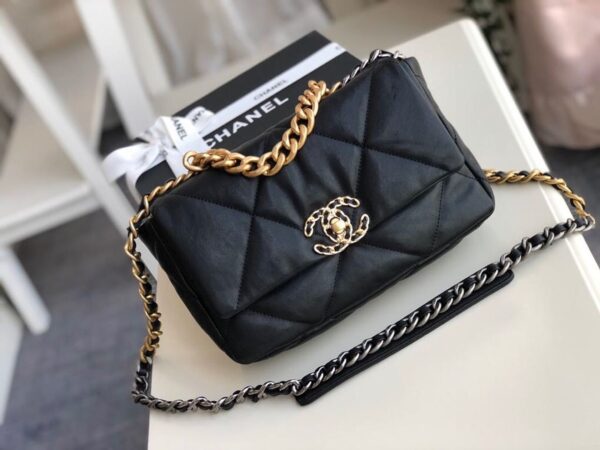 [REP 1:1] Chanel 19 HandBag Black For Women 10.1in/26cm AS1160