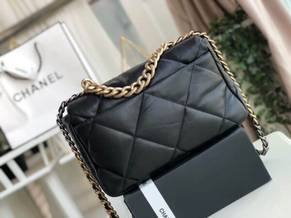 [REP 1:1] Chanel 19 HandBag Black For Women 11.8in/30cm