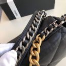 [REP 1:1] Chanel 19 HandBag Black For Women 11.8in/30cm