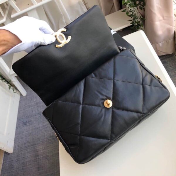 [REP 1:1] Chanel 19 HandBag Black For Women 11.8in/30cm