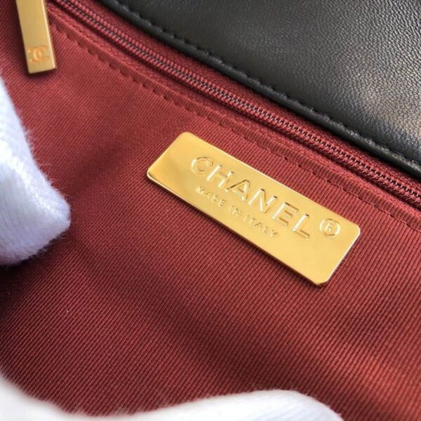 [REP 1:1] Chanel 19 HandBag Black For Women 11.8in/30cm
