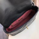 [REP 1:1] Chanel 19 HandBag Black For Women 11.8in/30cm
