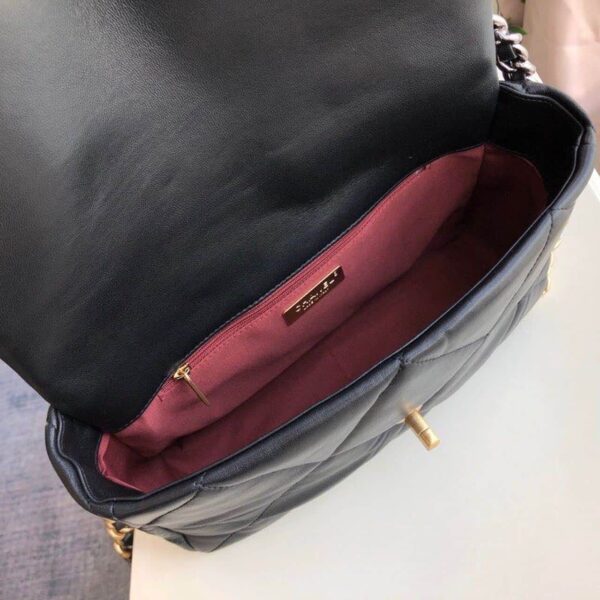 [REP 1:1] Chanel 19 HandBag Black For Women 11.8in/30cm