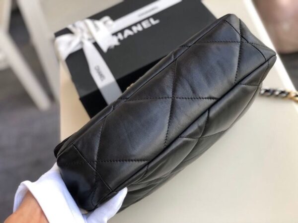 [REP 1:1] Chanel 19 HandBag Black For Women 11.8in/30cm
