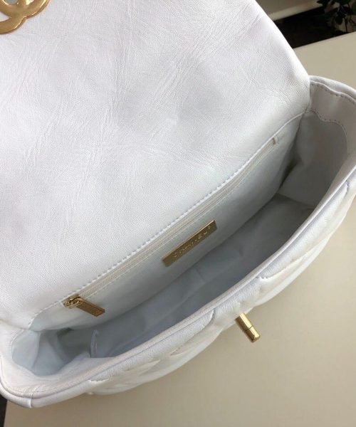 [REP 1:1] Chanel 19 HandBag White For Women 10.1in/26cm AS1160